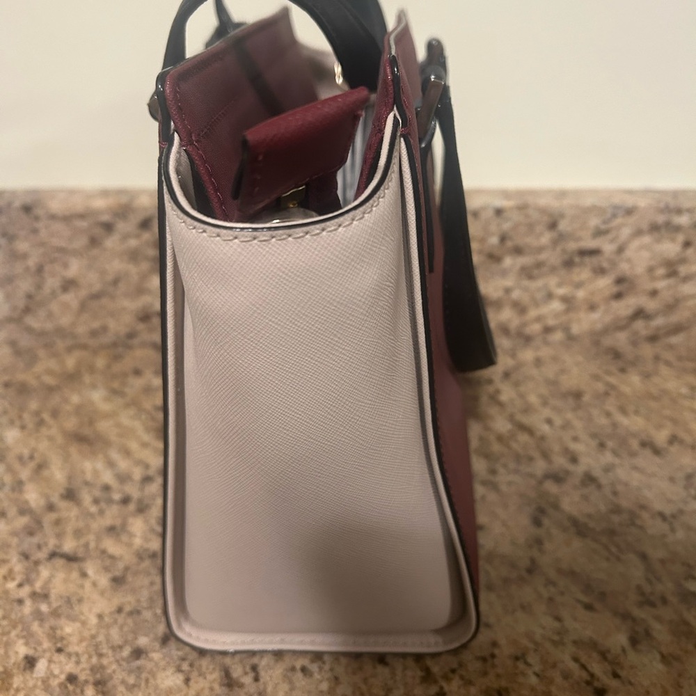 Kate Spade Cranberry and Black Bag - Picture 3 of 7